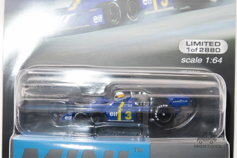 MINI GT Mijo Exclusives 1:64 Tyrrell P34 #3 Jody Scheckter / #4 Patrick Depailler 1976 Swedish GP Model Car