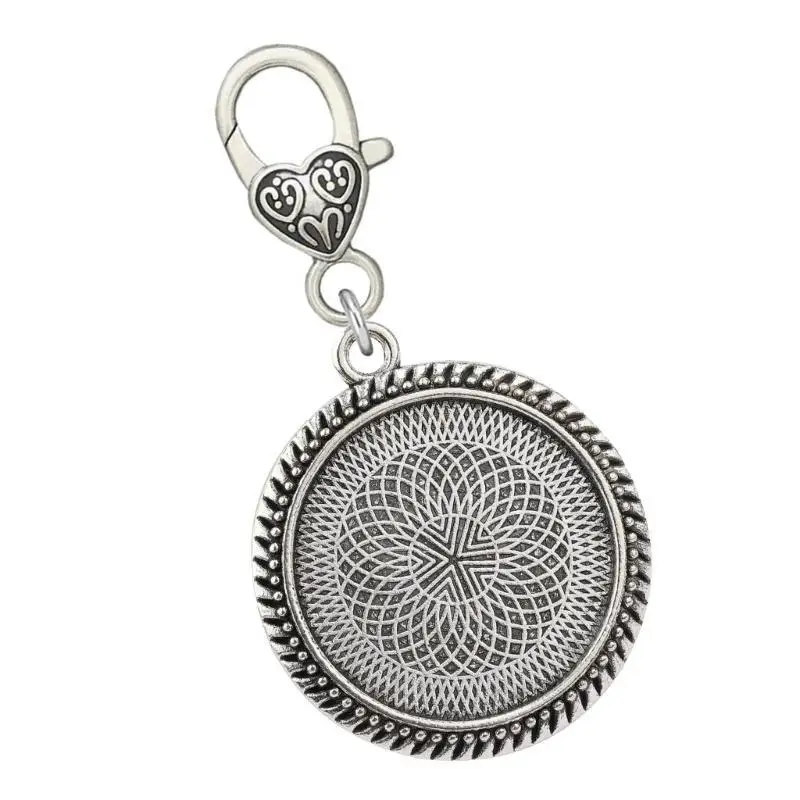 31BB Photo Frame Pendant for Brooch Jewelry Making Alloy Lobster Clasp Accessory Stylish Wedding Bouquet Accessories