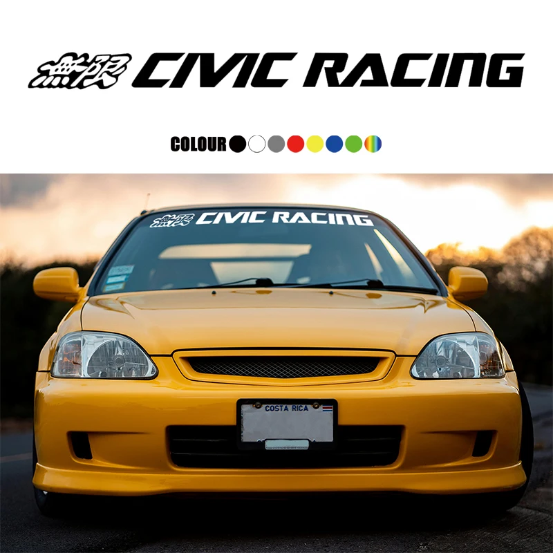 

Car Front Windshield Sticker Personalized Stickers For Honda Civic Type-R