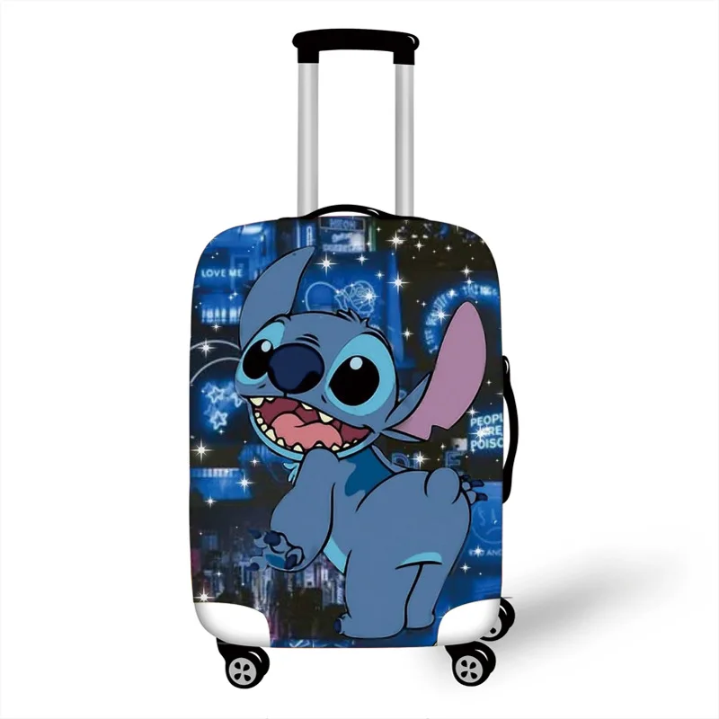 Disney-Juste de bagage Stitch Optics, housse de valise élastique, housse de chariot de voyage, accessoires de protection, cadeaux