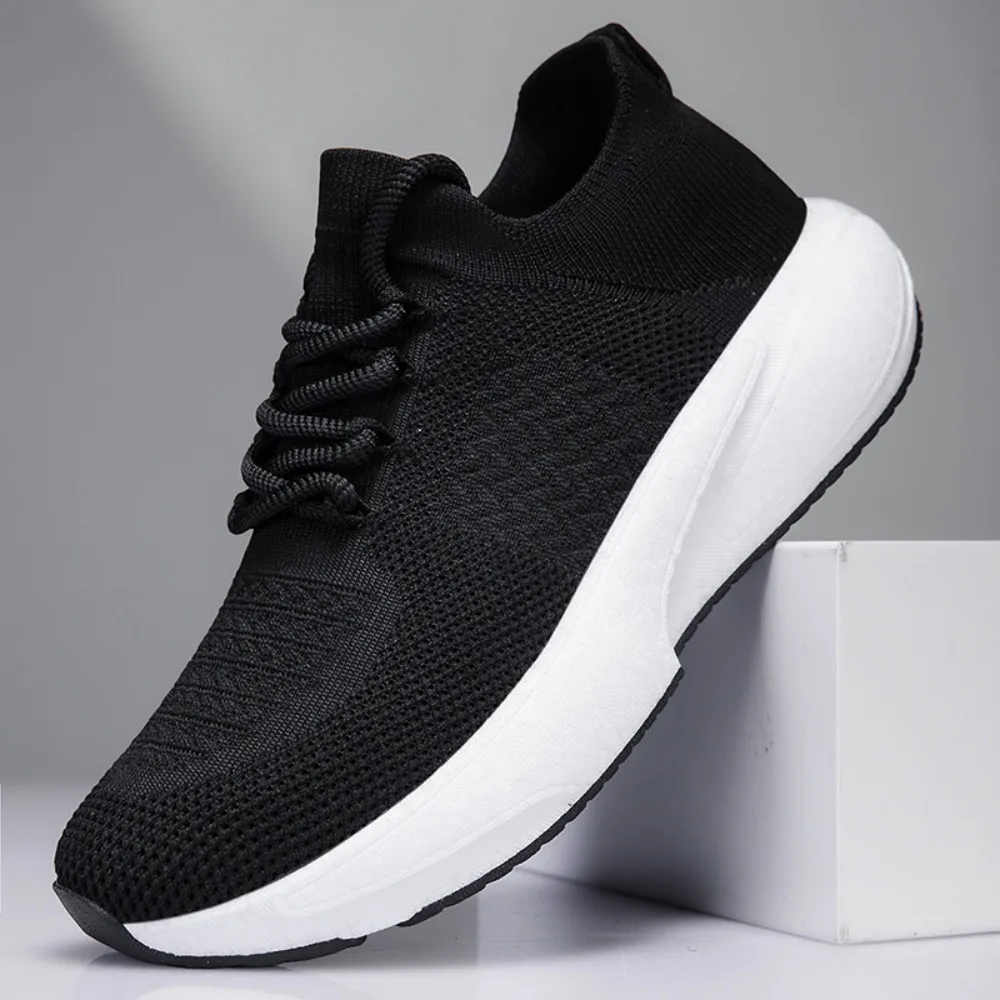

Мужские спортивные кроссовки с верхом из сетки Flyweave, дышащие, мягкие, легкие, удобные, для бега и повседневной носки
