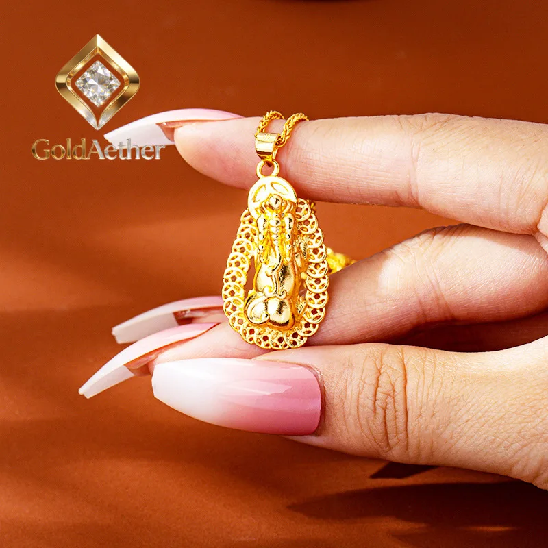 

GoldNouveau 24K forged, AU999 certified, luxurious coin design, enhances aura for all genders