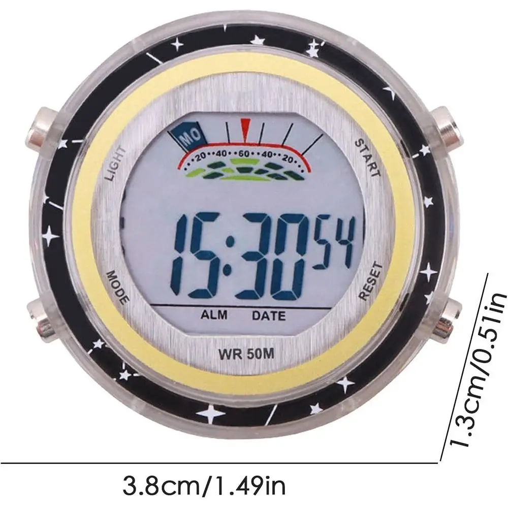 ساعة إلكترونية للدراجات النارية سهلة التركيب، ساعة إلكترونية مقاومة للماء لركوب الدراجات، مقاومة للحرارة ومضادة للمطر #6