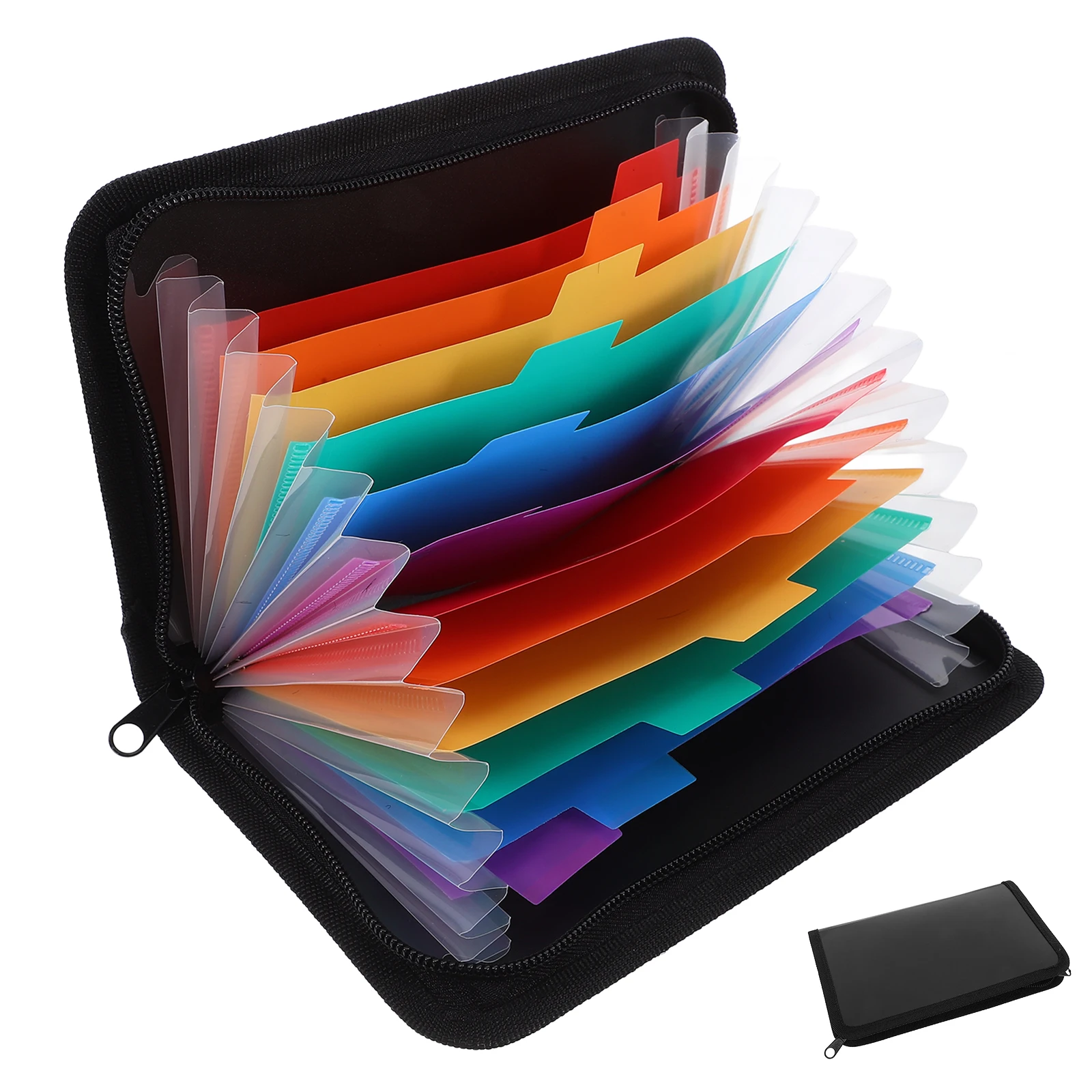 

Small Organizer Accordion Folder Receipt Organizer Multi-Layer Document Bag Office File Holder Portable Plastic Expanding Folder