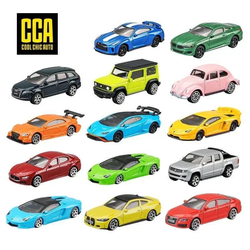 CCA MSZ 1:64 Beetle Lamborghini Huracan Aventador SVJ Maserati Ghibli BMW Z4 Ford Supra Audi Alloy Diecast Car Model Toy Gift