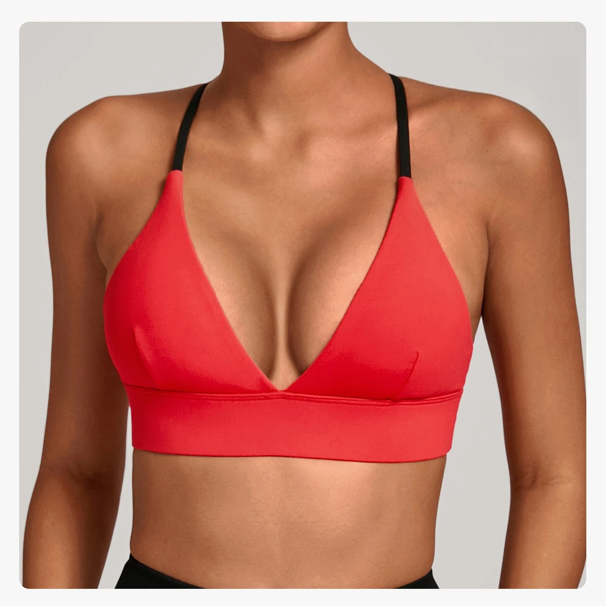 

Gym Workout Corset Adjustable Shoulder Strap Sports Underwear Shockproof Color Matching Women's Yoga Bra Outdoor Fitness Clothes