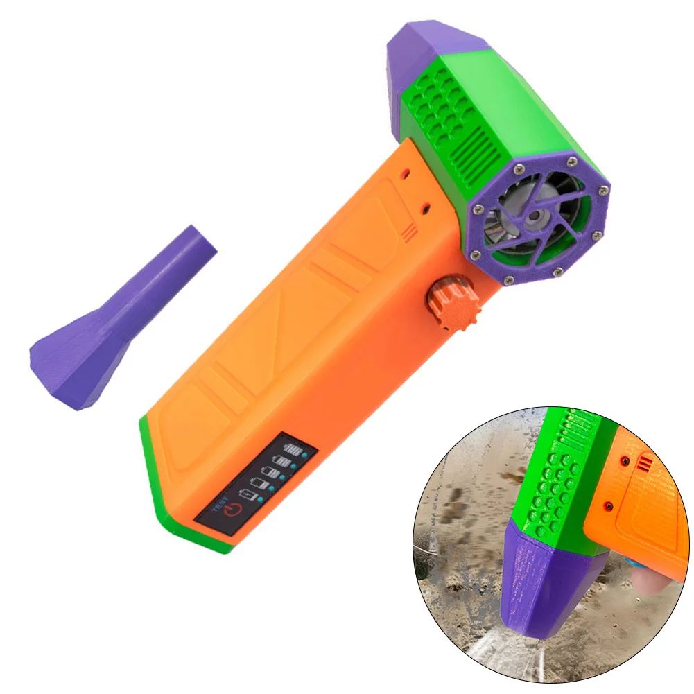 Turbine Style Handheld Fan Operating at High Speed of 140000 RPM Excellent Choice to Blow Away Obstacles Easily