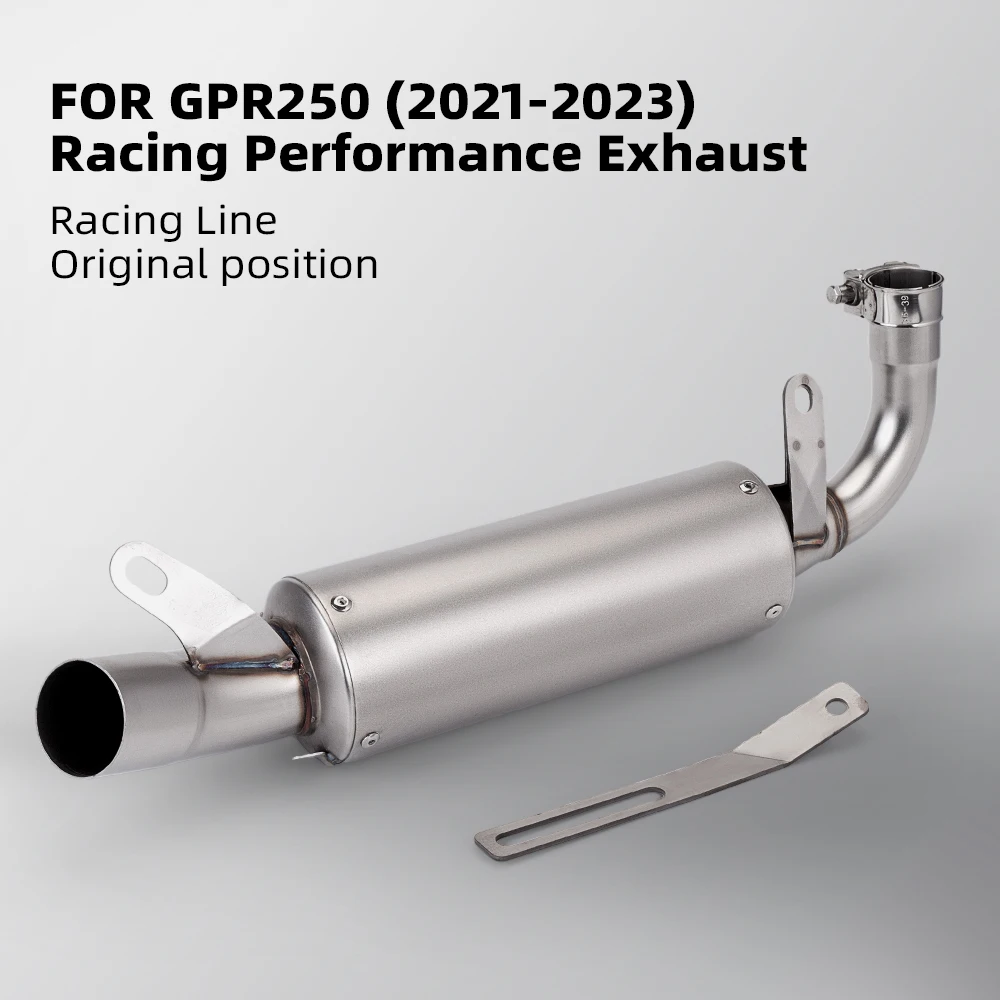 

Motorcycle Exhaust Pipe GPR 250 Performance Exhaust – Fits Stock Mounting Points – Suitable for 2021–2023 Models
