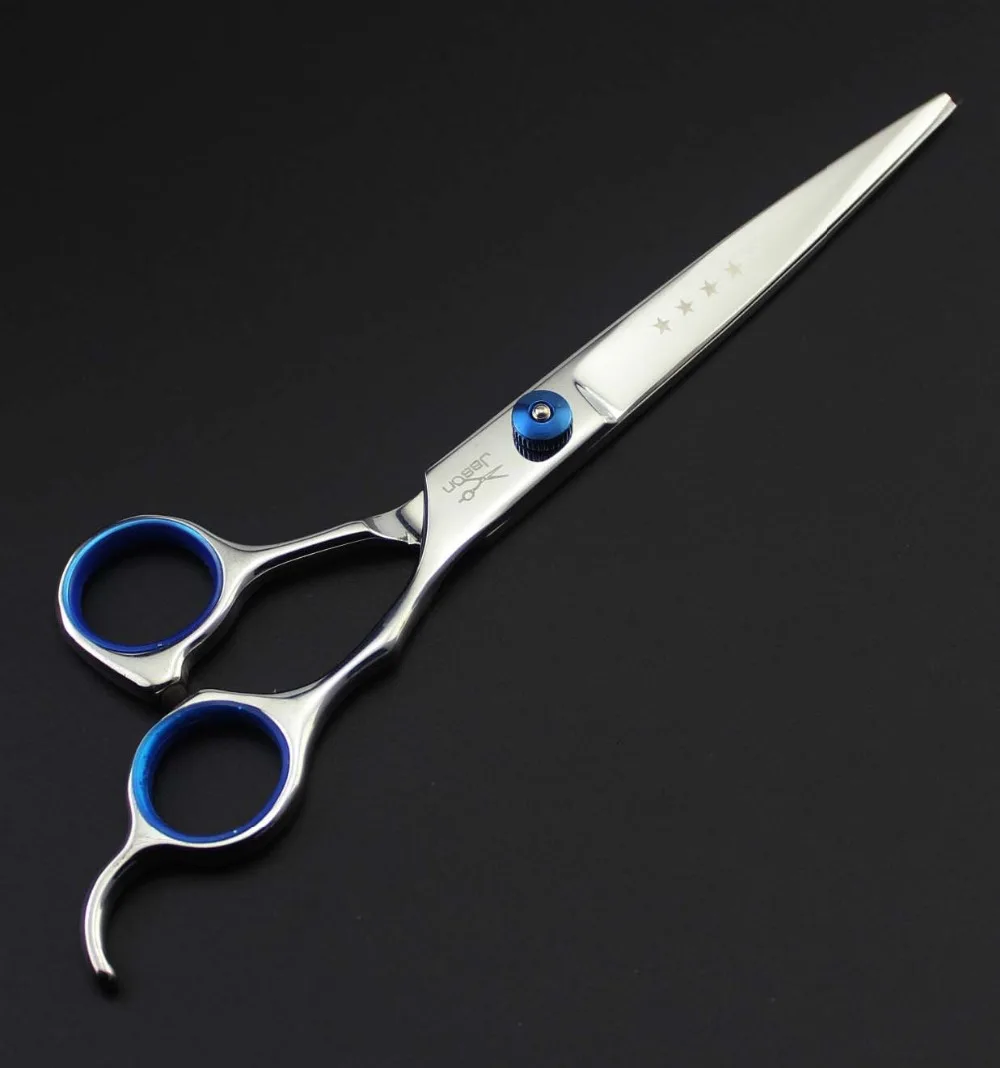 Jason 7 Inch Professional Pet Grooming Scissors Set  Straight & Thinning & Curved Scissors Kit for Dog Grooming