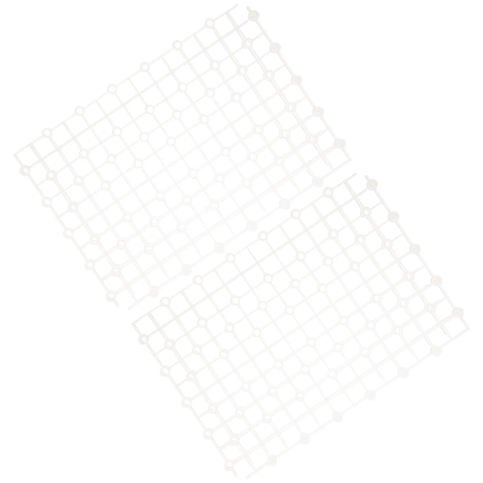 

2Pcs Bottom Filter Mesh Plate for Fish Tank White Wear Resistant Plastic Divider Aquarium Accessory Gravel Tray Pet Supplies