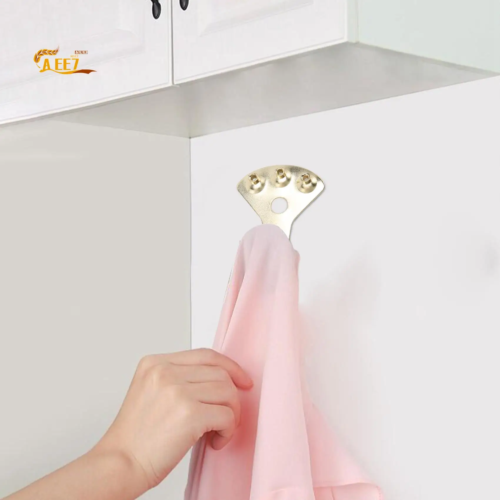 AEE7-15Pack 100 Lbs Picture Frame Hangers Hooks With Nails Picture Hanging Hooks Heavy Mirror Hanging Kit