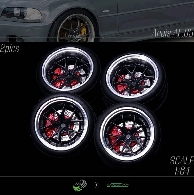 Resin Wheels Rubber Tires Car Modified Wheel Hub 1/64 SpeedCG 65/64/63 10/11mm Suitable for 1:64 Static Model Cars Boys Gift