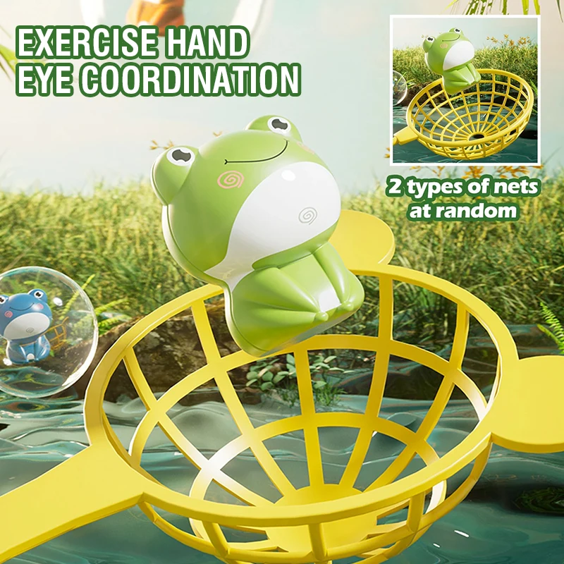 Juguete Montessori para niños, lanzamiento de rana, juego de mesa para saltar, rana voladora, captura, juguete divertido, entrenamiento, desarrollo de ojos de mano, juguete sensorial para regalo