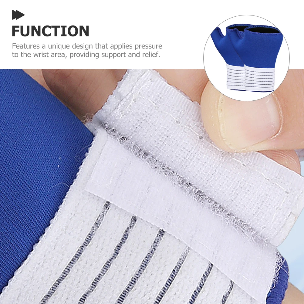 

Fingerless Wrist Wrap Gloves Compression Support Braces Neoprene Breathable Wristbands Hand Protection for Sports Gym for women