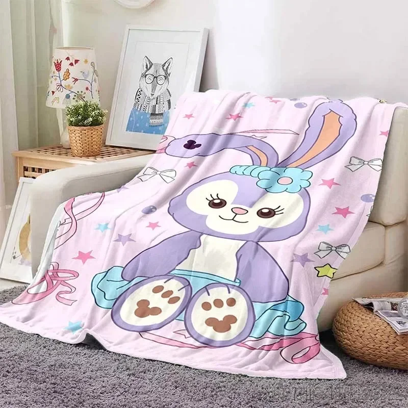 Duffy and Friends  Fashion Blanket Soft Fluffy Throw Children Adult Sofa Plush Quilt Girl Bedspread Throw Blanket for Sofa