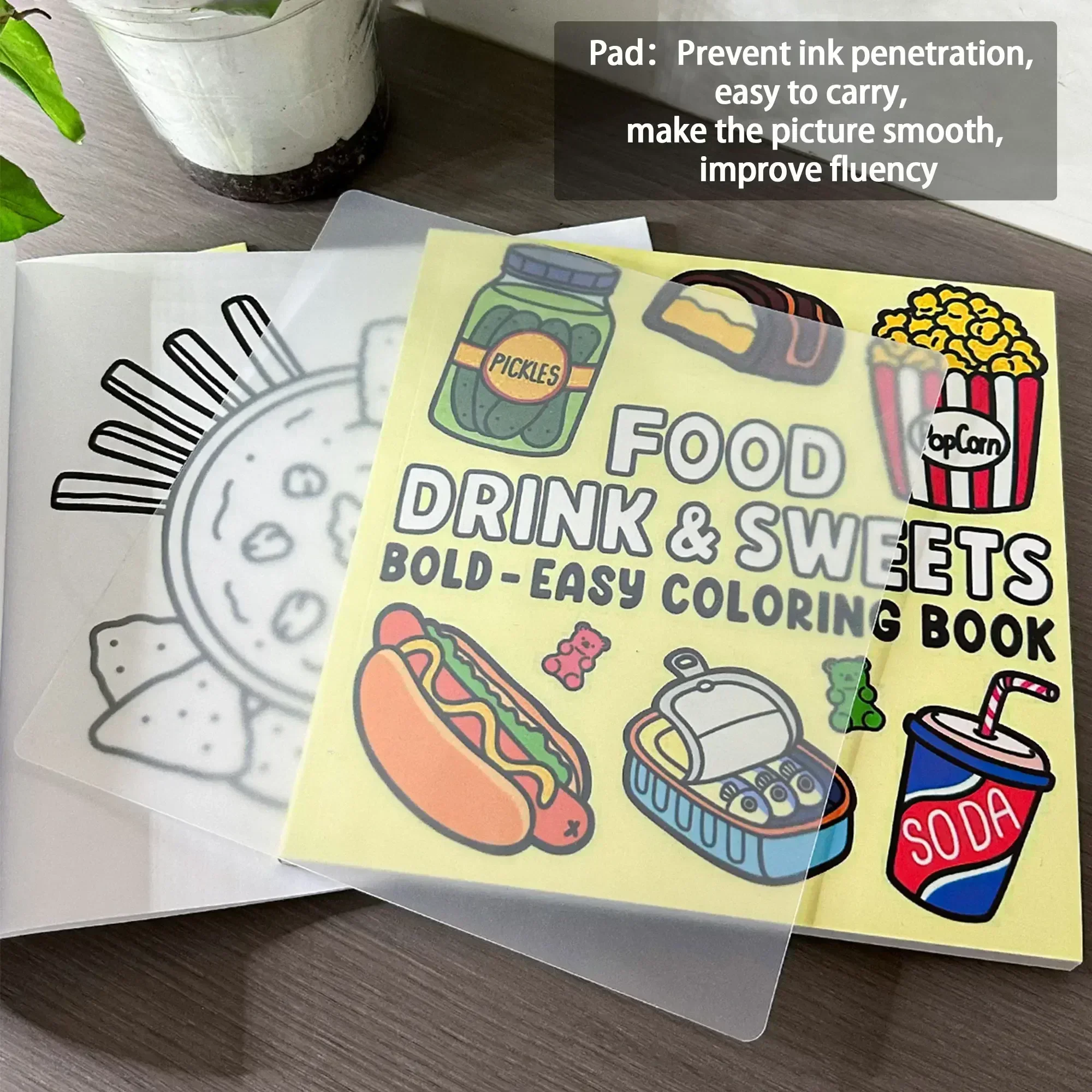 Coloring book immersive cute art bold and simple patterns adult stress relief and family interaction stimulate creativity