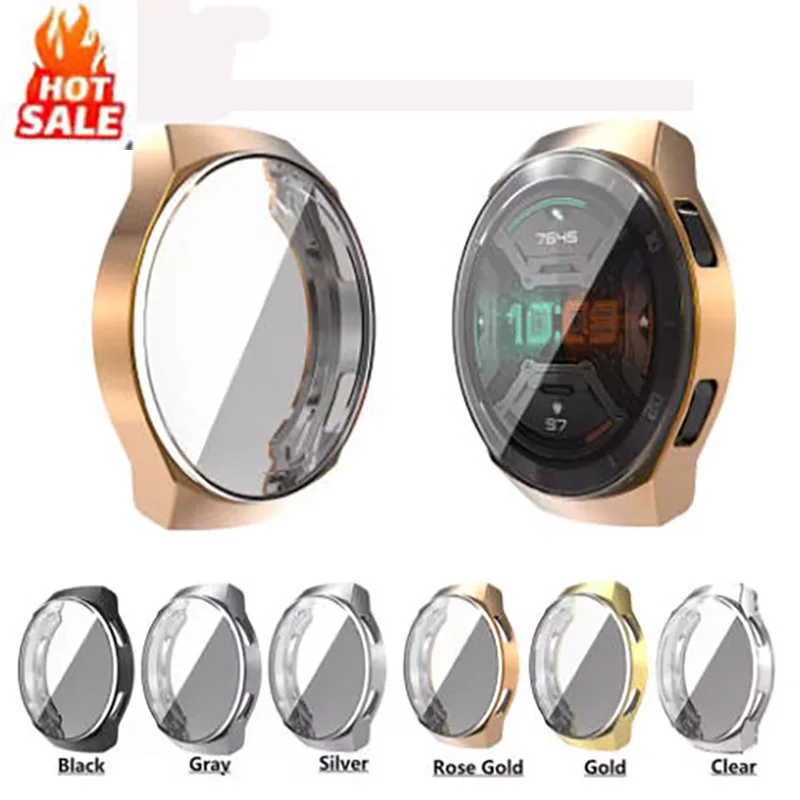 

TPU Watch Case For HUAWEI Watch GT2e Drop Resistant Electroplated Full Cover Protective Case Smart Watches Protection Cover