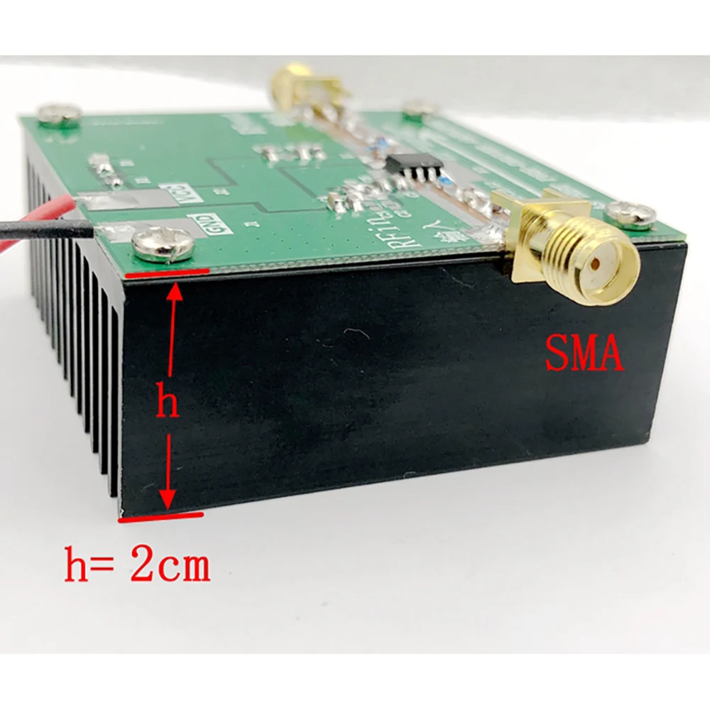 RF3809 1MZH-25000 MHz 2W suspended linear high-frequency amplifier 2.4GHz WIFI high-frequency power 433MHz UHF VHF FM HAM radio