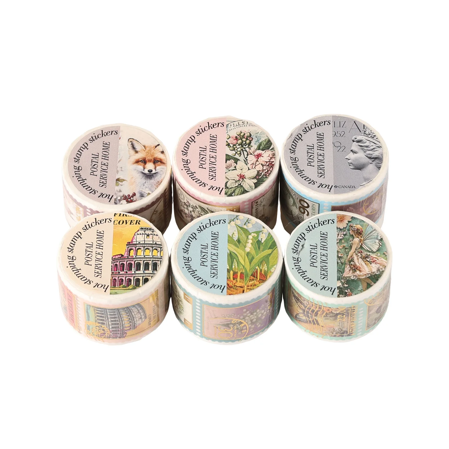 

10 шт./1 упаковка Декоративные клейкие ленты с легким сладким ароматом для джанк-журналов, DIY-поделок, японских маскировочных наклеек для скрапбукинга