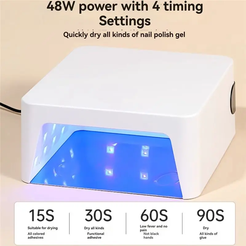 Nail Art Tools Nail Art Phototherapy Machine Quick Drying Baking Lamp Quick Drying Nail Polish Baking Machine EU Plug