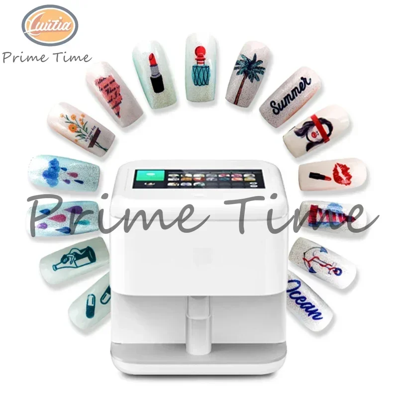 Portable Digital Intelligent Nail Art Printer 3D Touch Screen Mobile Nail Printing Machine With Wifi Manicure Nail Art Equipment