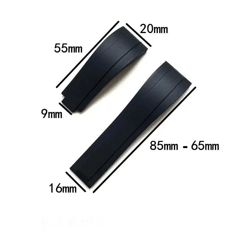 20mm Rubber Watch Band for Rolex Water Ghost Watch Strap for Daytona Submariner GMT High Quality Silicone Waterproof Bracelet