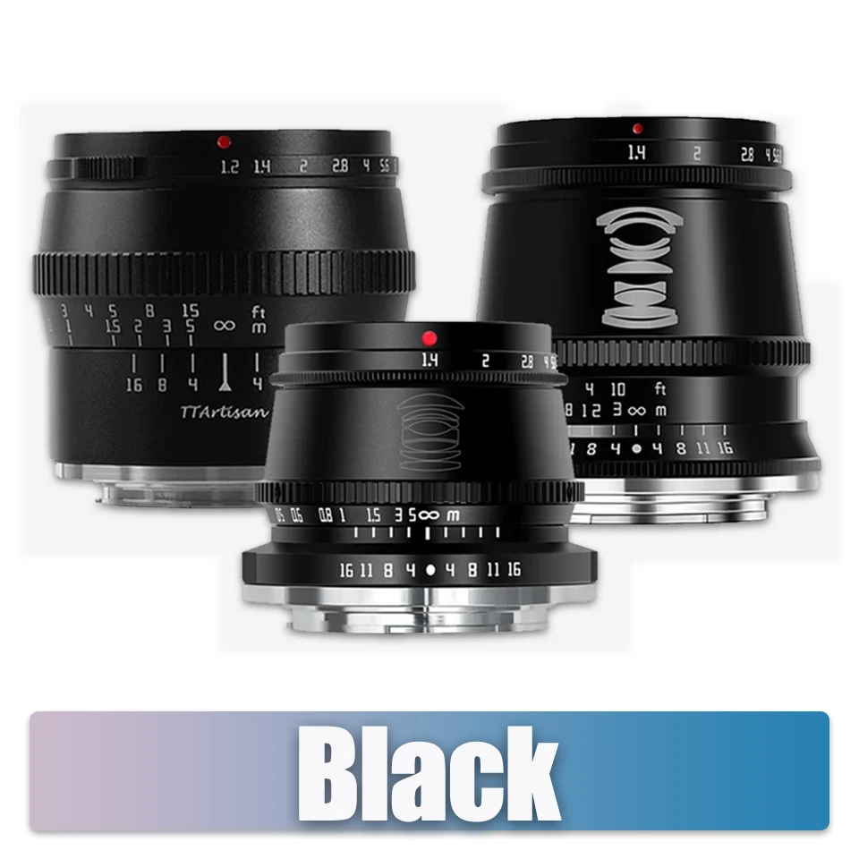 TTArtisan APS-C Frame 17mm F1.4 35mm F1.4 50mm F1.2 Portrait Lens
