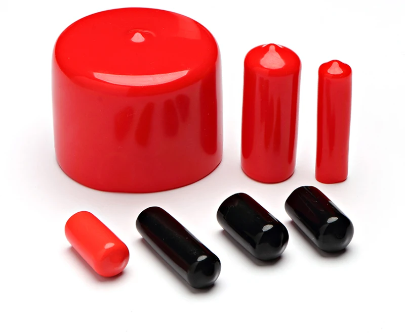 Gummikappe Schutzhülse Endkappen Silikonstopfen Kunststoffstopfen Schwarz Rot Weiß Transparent Blau Gelb Grün Größe 1,3 mm-90 mm – Detail 21