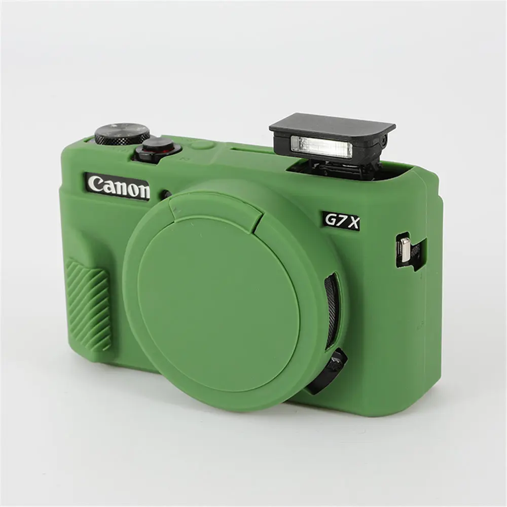 Housse d'étui Amovible en Silicone pour Caoutchouc pour Appareil Photo Canon PowerShot G7x Mark