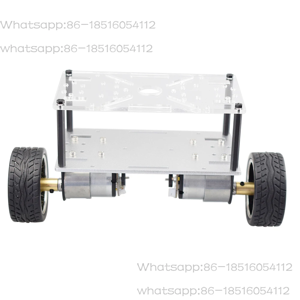 Cheaspest Double Chassis 2WD Self Balancing Robot Car Kit with 2pcs Encoder Motor for Arduino Pi DIY STEM Toy Parts