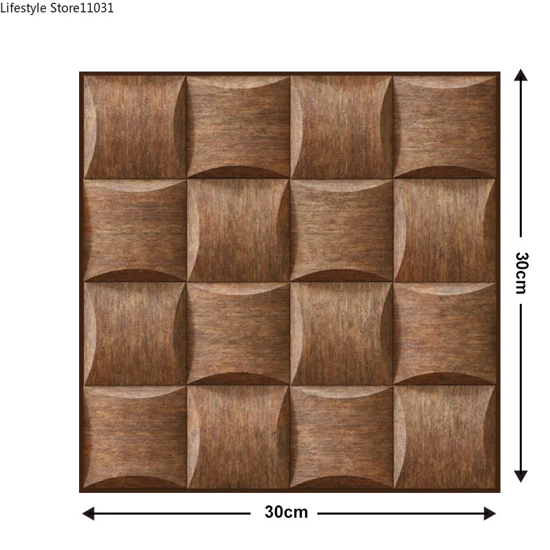 30*30cm small size 3d self-adhesive bedroom wall anti-collision flexible packaging decoration wallpaper