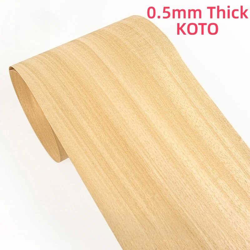 0.5mm Thick Natural Koto Wood Veneer for Guzheng, Guitar & Table Tennis Rackets - Premium Soundboard & DIY Home Decor
