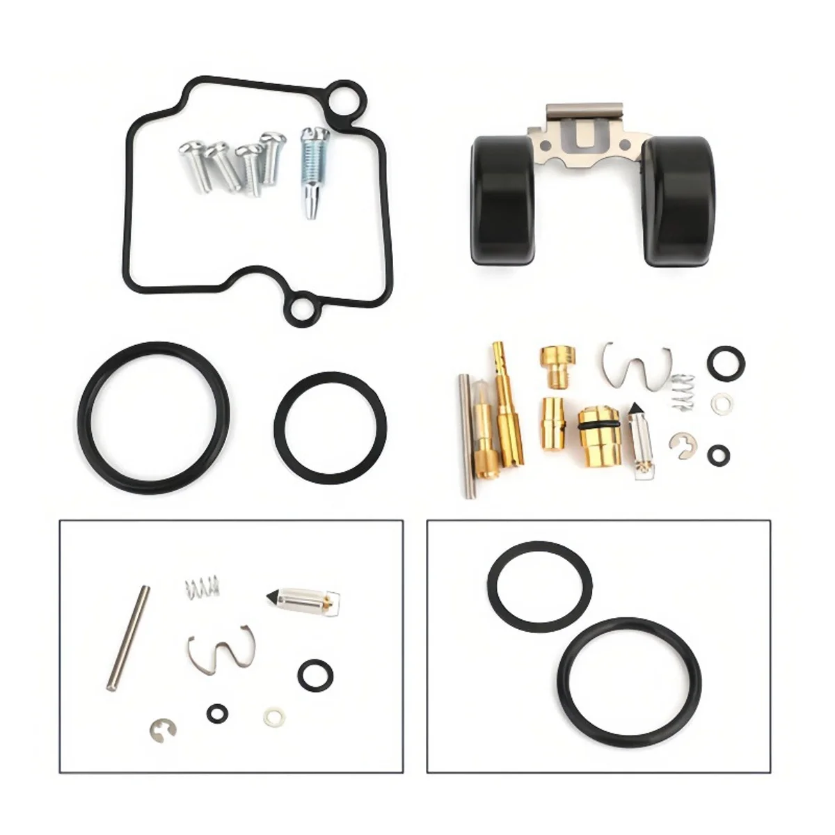 VM22 Carburetor Repair Kit Diaphragm Float For YBR125 JYM125 125cc Motorcycle