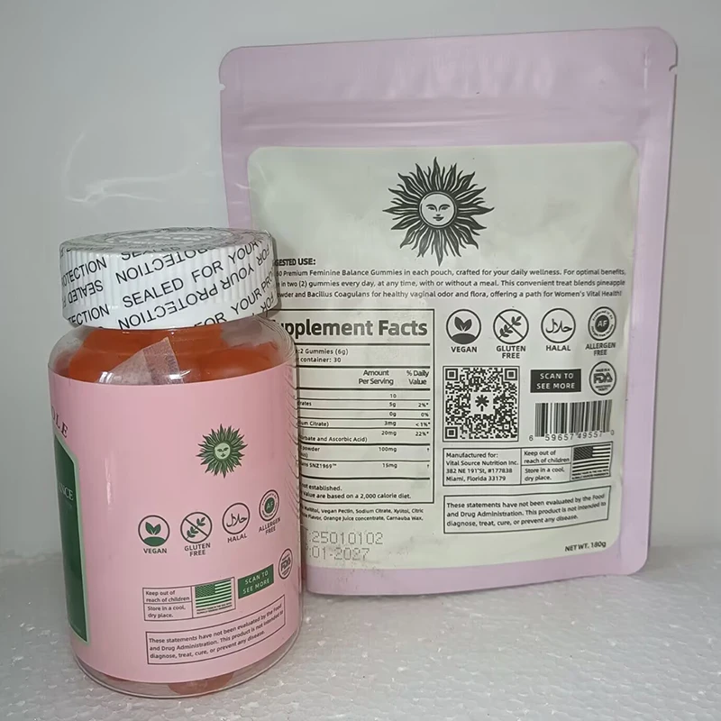 1 set of female balance gummies to supplement energy vitamins relieve fatigue - Image 3