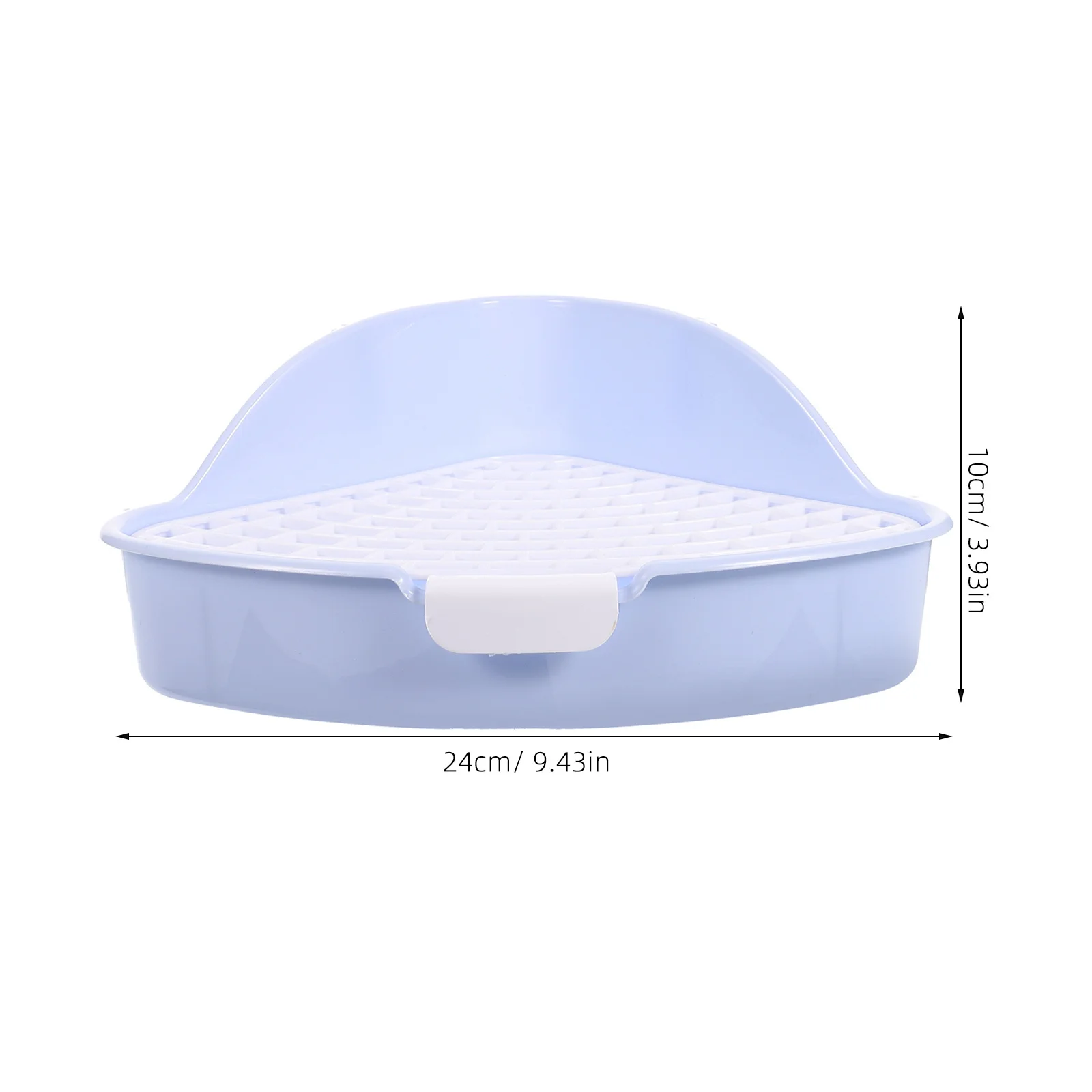 Bunny Toilet Box Sturdy Triangle Shape for Rabbit Potty Training Large Capacity Non Slip Base Secure Fit Pet Litter Tray