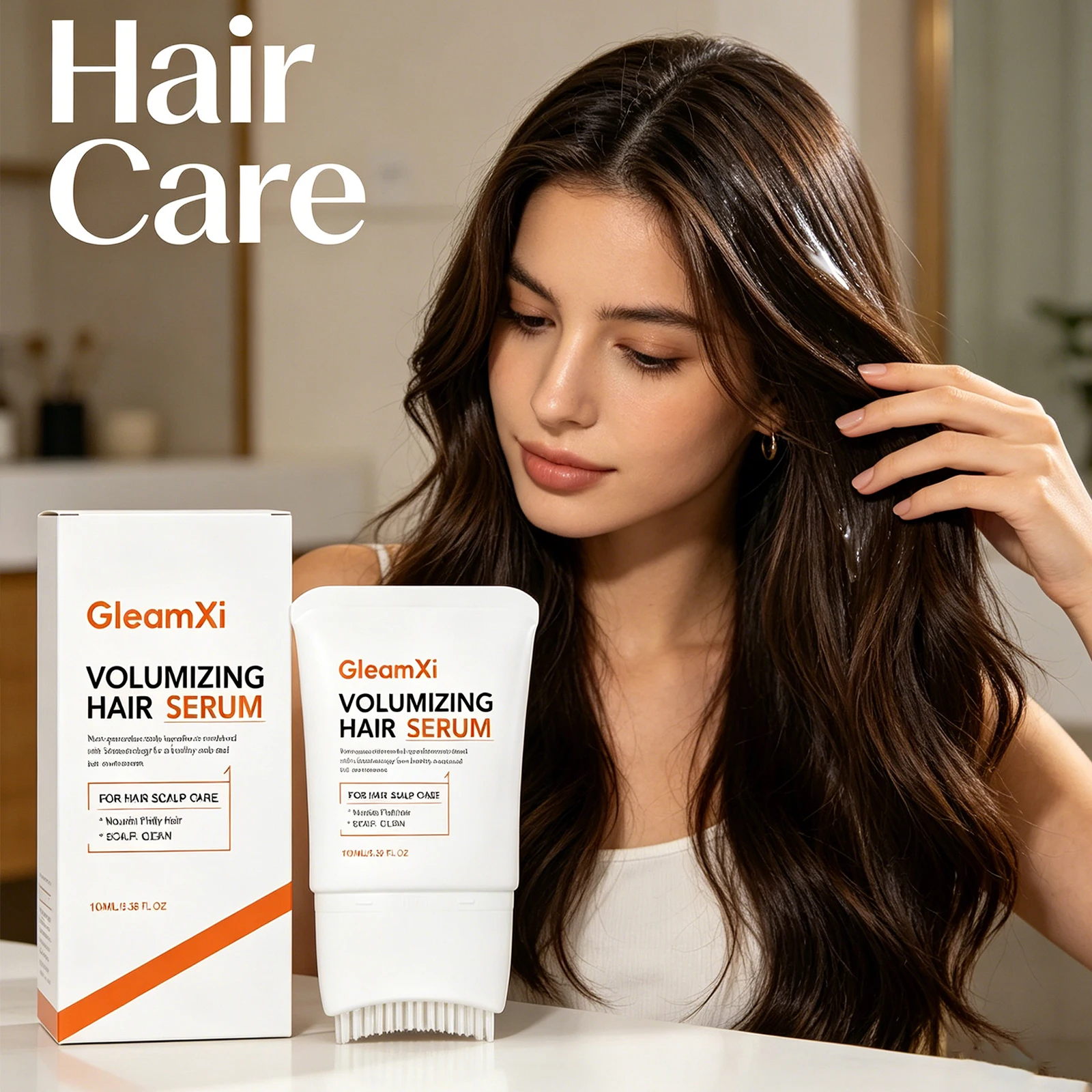 Comb Applicator Hair Volumizing Essence Lightweight Root Lift Non Weigh Down Scalp Soothing Improve Hair Texture Daily Hair Care