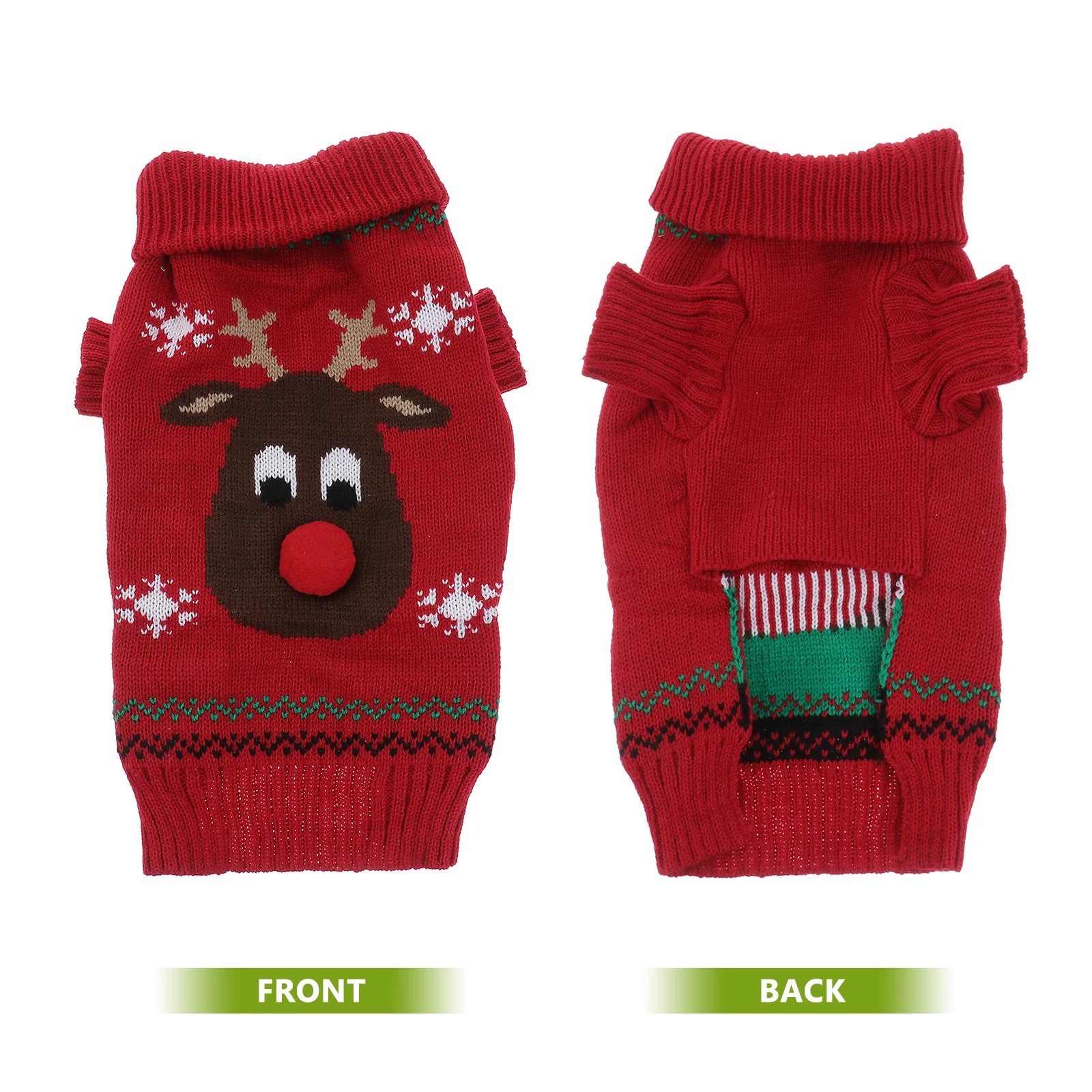 

Pattern Pet Christmas Clothes Winter Dog Sweater for Small Large Dogs Puppy Clothing Warm Holiday Costume Size Xl