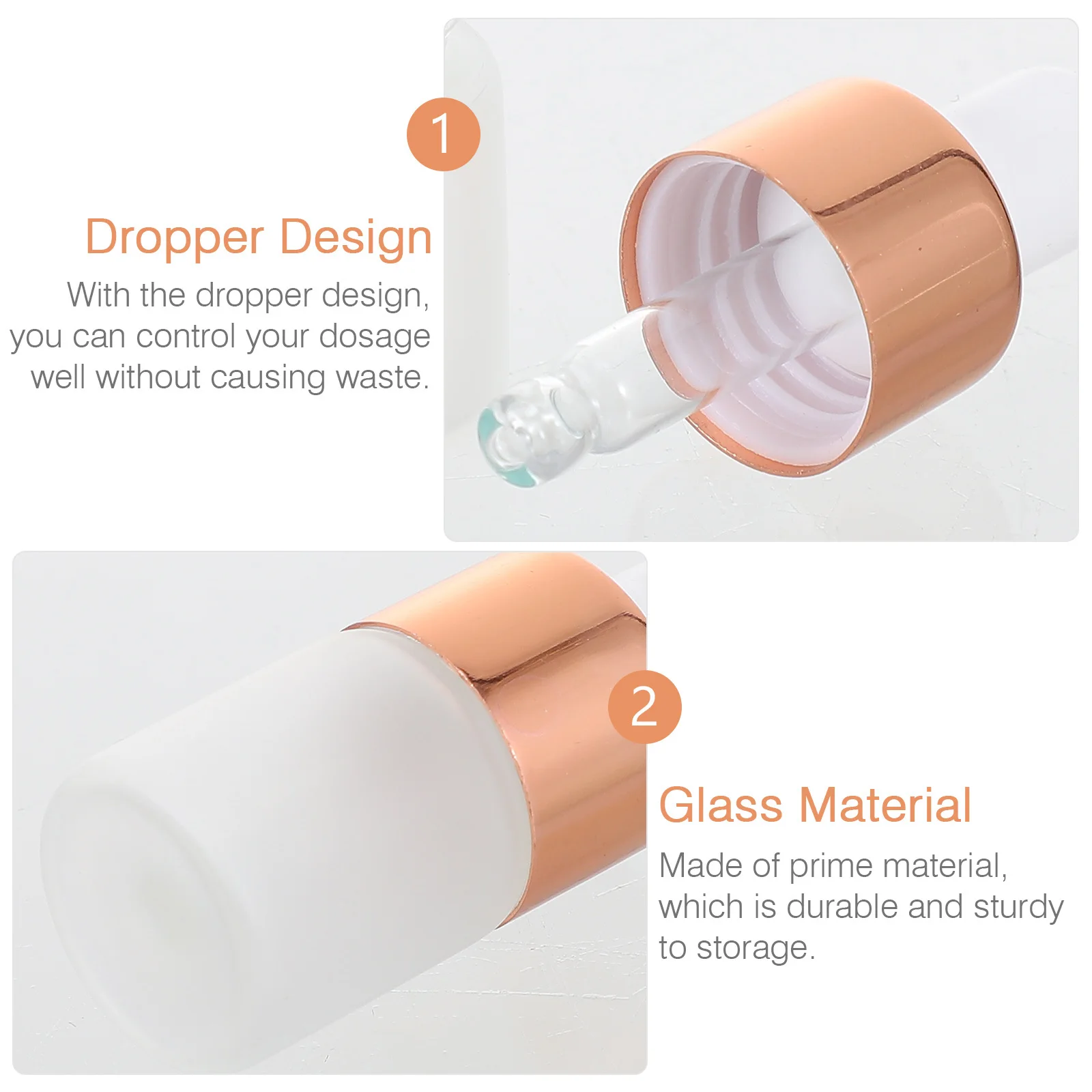 

10Pcs Dropper Bottles Essential Oil Bottle Refillable Glass Perfume Sample Liquid Bottle Portable Liquid Dispenser