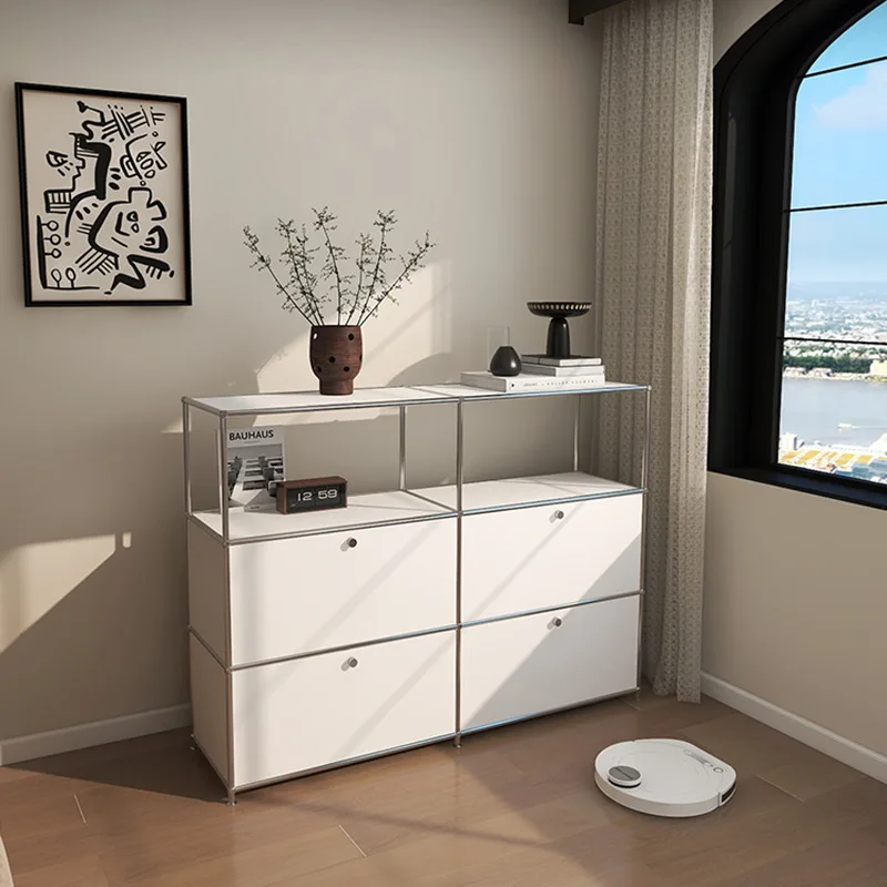 Cabinet Bedroom Kitchen Furniture Edge Storage Bucket Medieval Module Combination Storage Cabinet Living Room Storage Cabinet