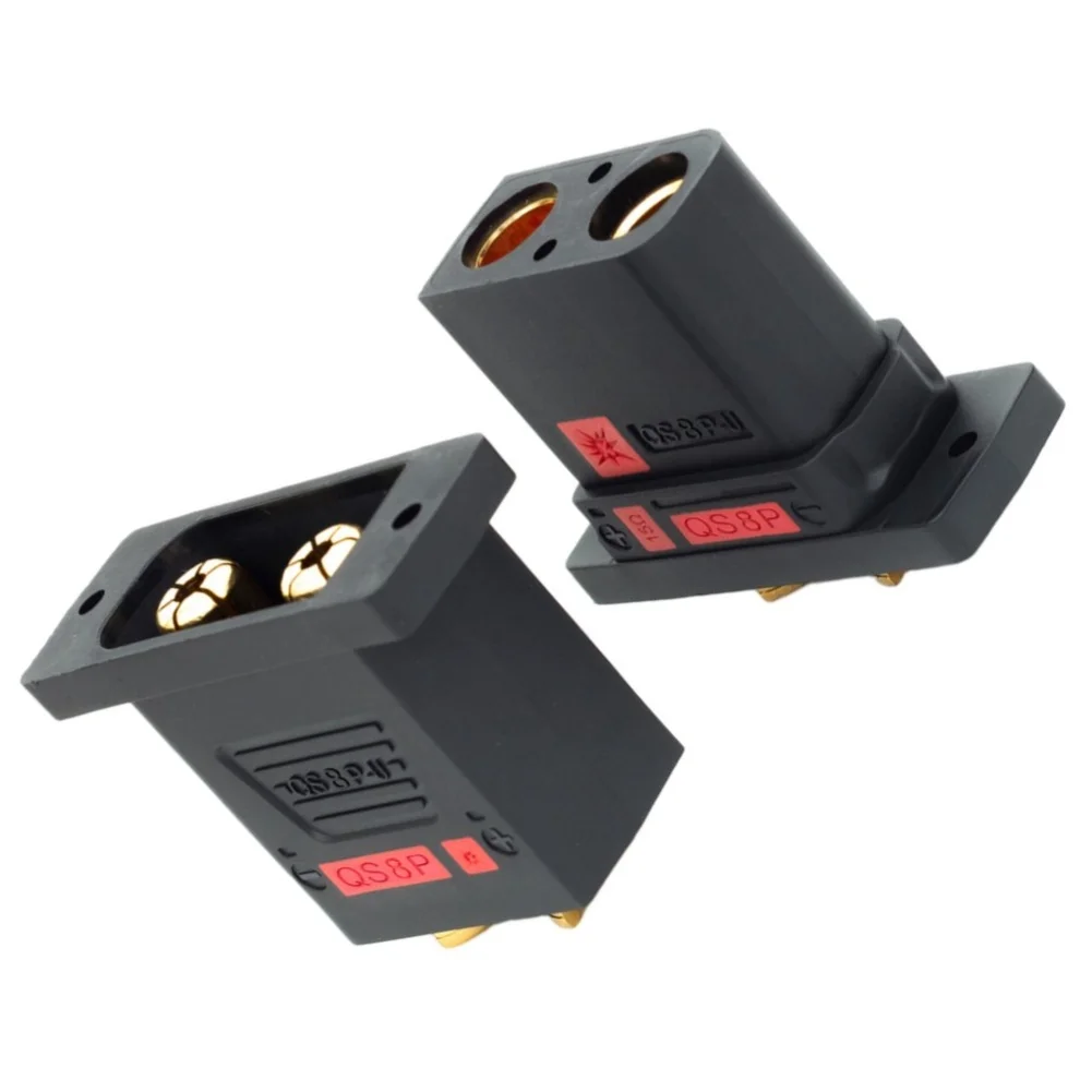 QS8P-U Connectors 1 Pair 110A 500V Power Terminals for RV Solar Energy Storage Systems 8-12AWG Wire Compatible