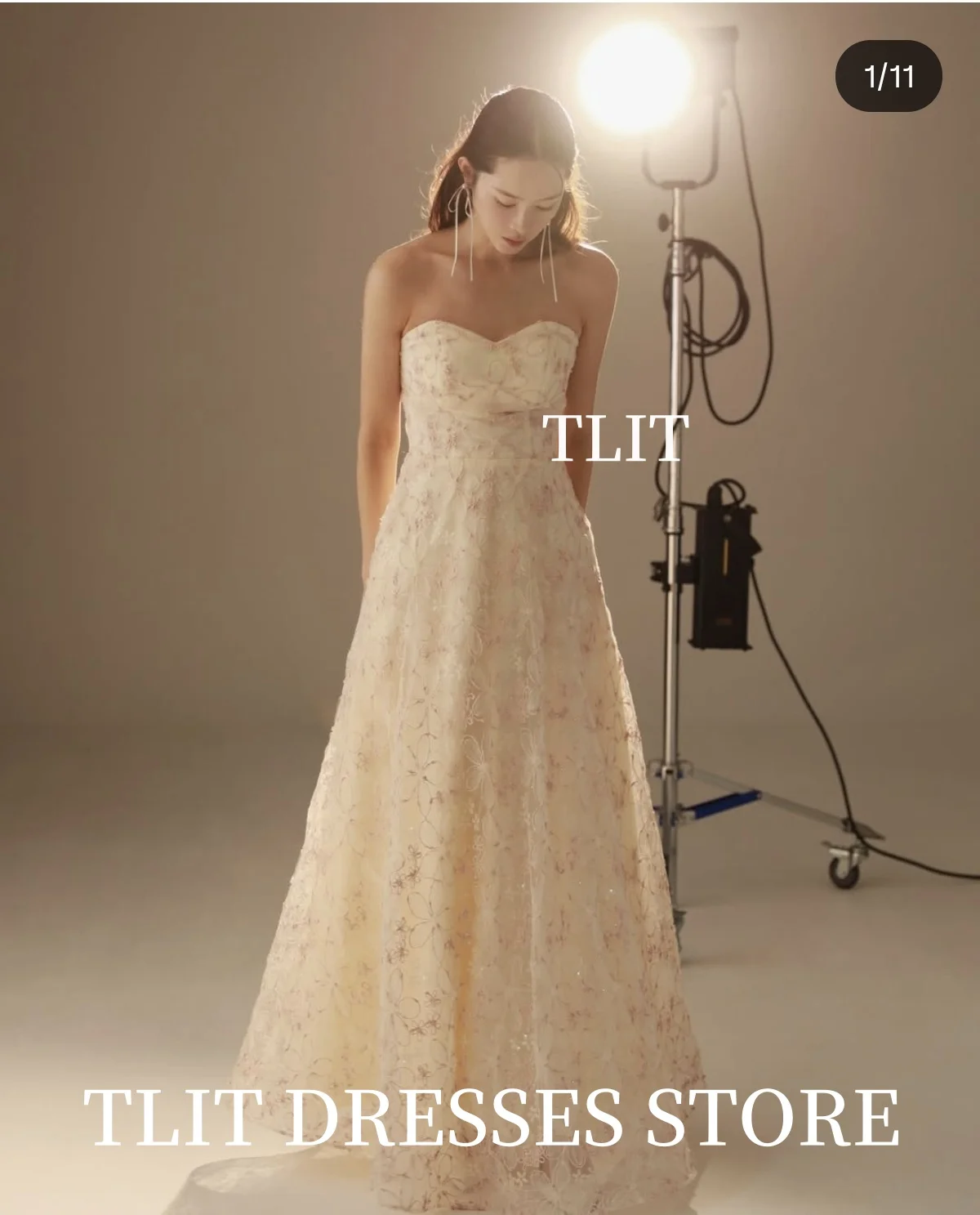 فساتين سهرة على شكل حرف a مزينة على شكل حرف a من TLIT للحفلات الراقصة على شكل قلب فساتين بطول الأرض مخصصة فساتين بوليرو طويلة