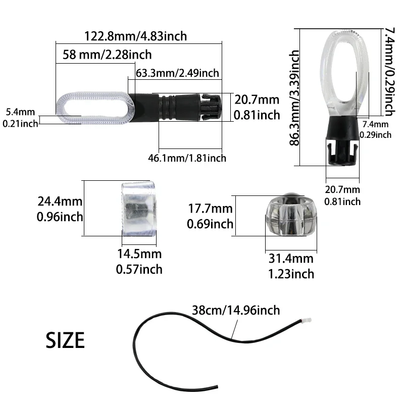 

Запчасти для мотоциклов, инструменты, ПК, пластиковый задний фонарь, указатель поворота для электрического велосипеда, индикаторная лампа, аксессуары для мотокросса
