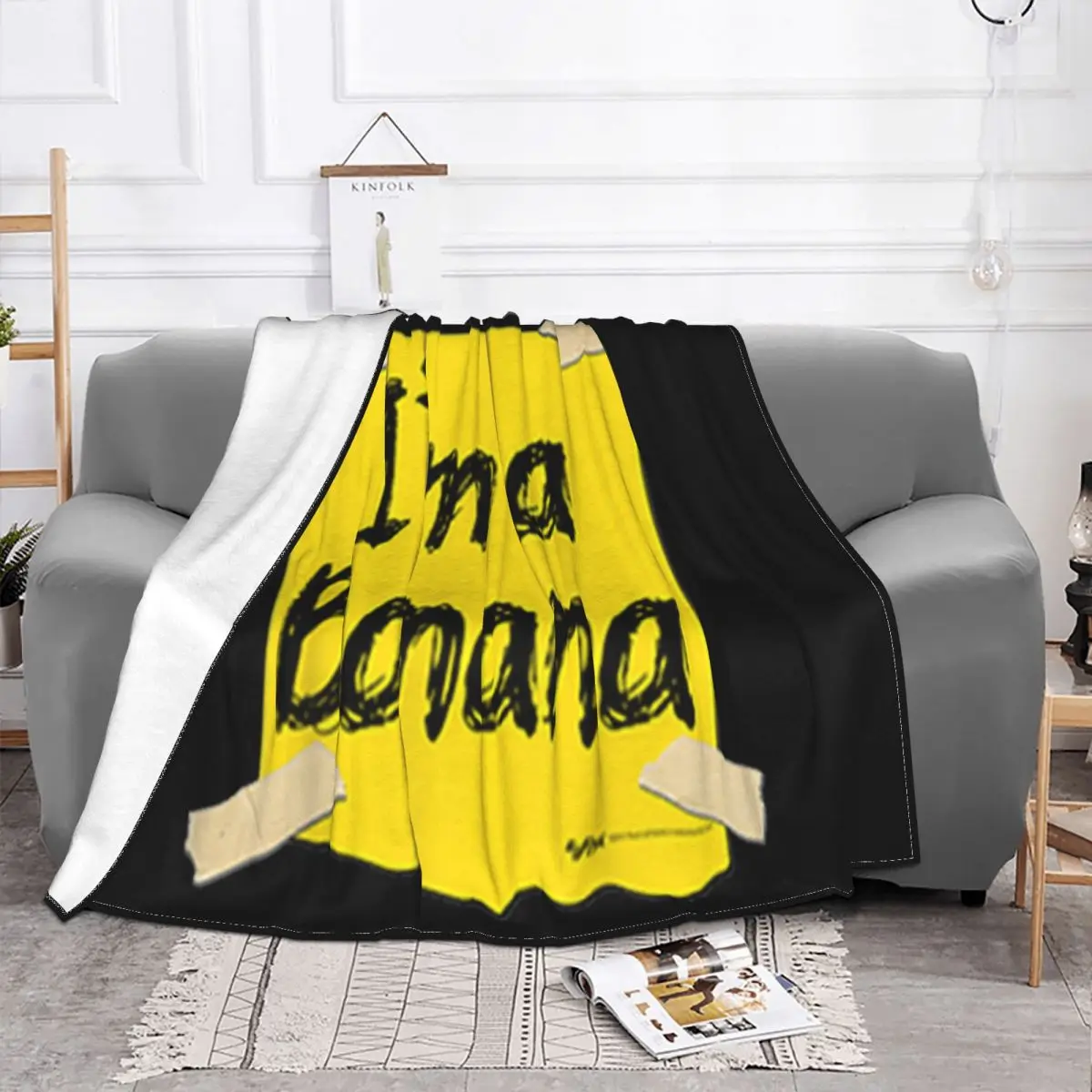 Premium Im A Banana Halloween Costume Vacation Girl Summer Classic Humor Top Quality New Pure Boy Many Colors Throw Blanket