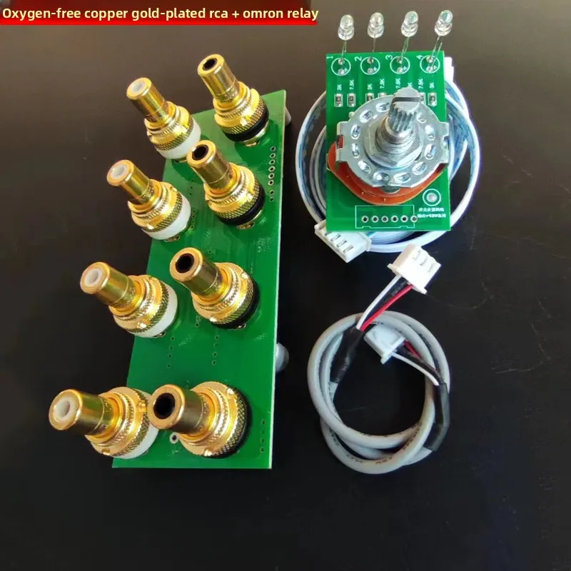 4-in-1-out signal selection board, audio switching board, audio source selection board, compatible with bluetooth input