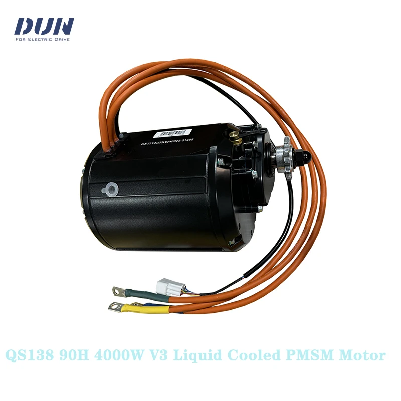 

Liquid Cooled QS138 90H 4000W V3 PMSM Motor With Reduction Gears Box,Better Temperature Resistance