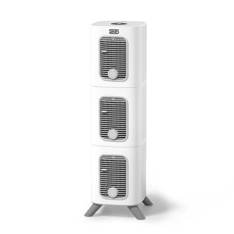 

Dew design large air purifier white CADR 1200m3/h aroma fan dual function hepa filter active carbon