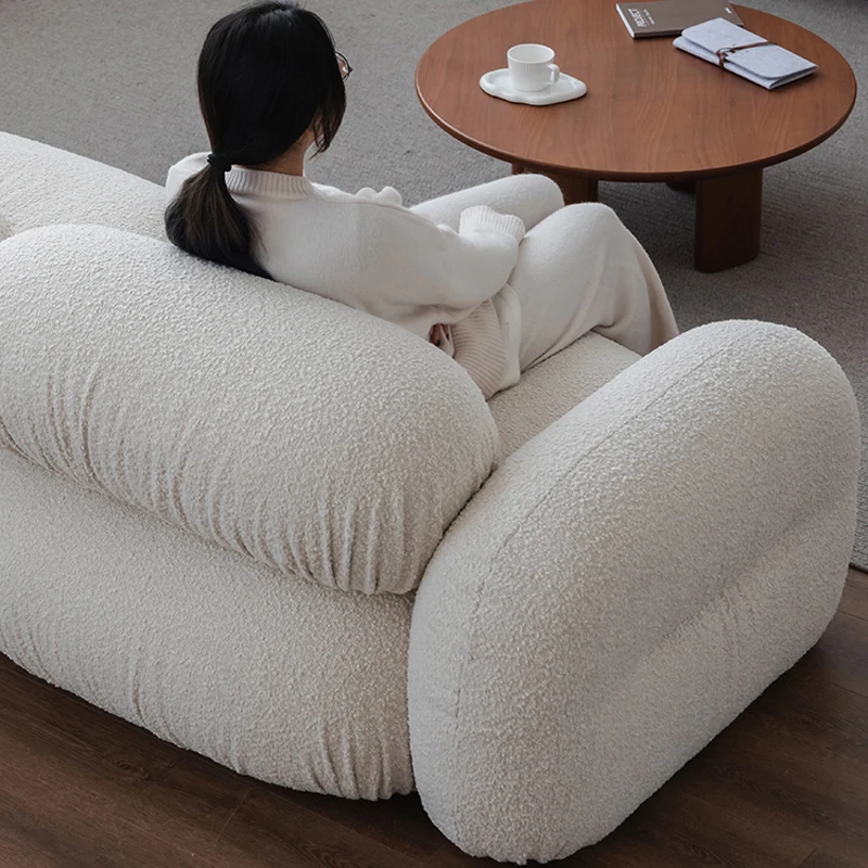 Modulo tofu in cashmere e vento Wabi-sabi, divano nuvola con giunture di design