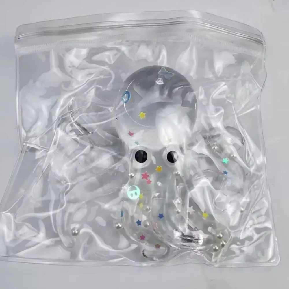Simulation Squishy Ocean Octopus Stretched Glitter Sensory Fidget Ball Pinch Cute Animals Slow Rebound Toy Office Workers