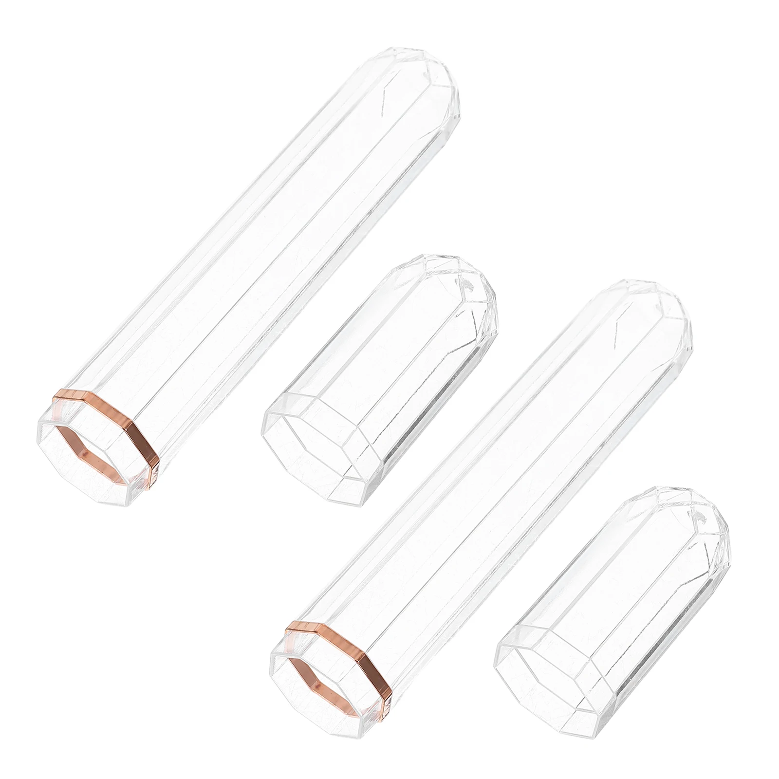 

2 Pcs Humidor Portable Holder for Daily Use Moisturizing Airtight Storage Tube Plastic Travel Case
