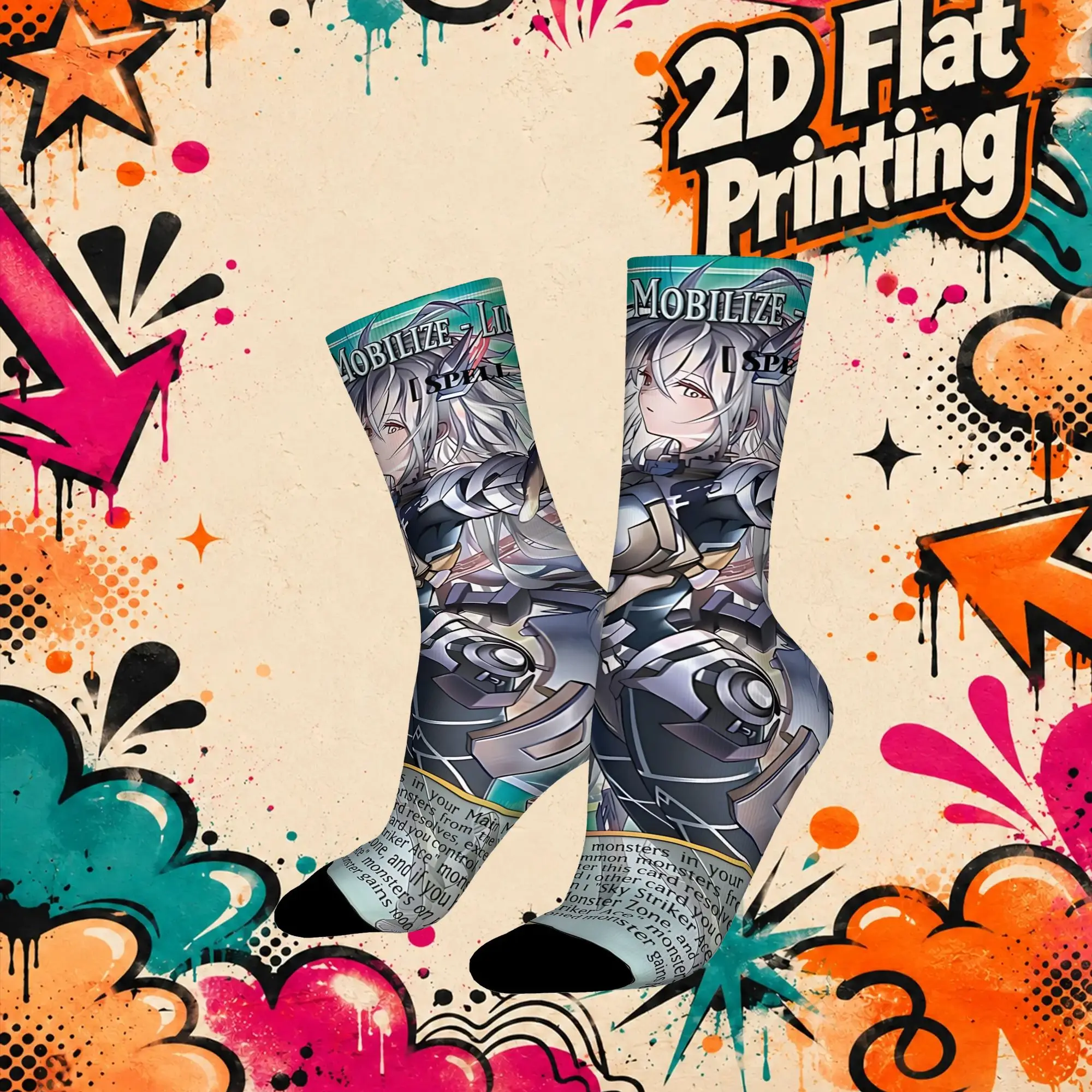 Sport YU GI OH Card Meme Crazy Running Men's compression Socks Unisex items Crew Sock Cycling socks